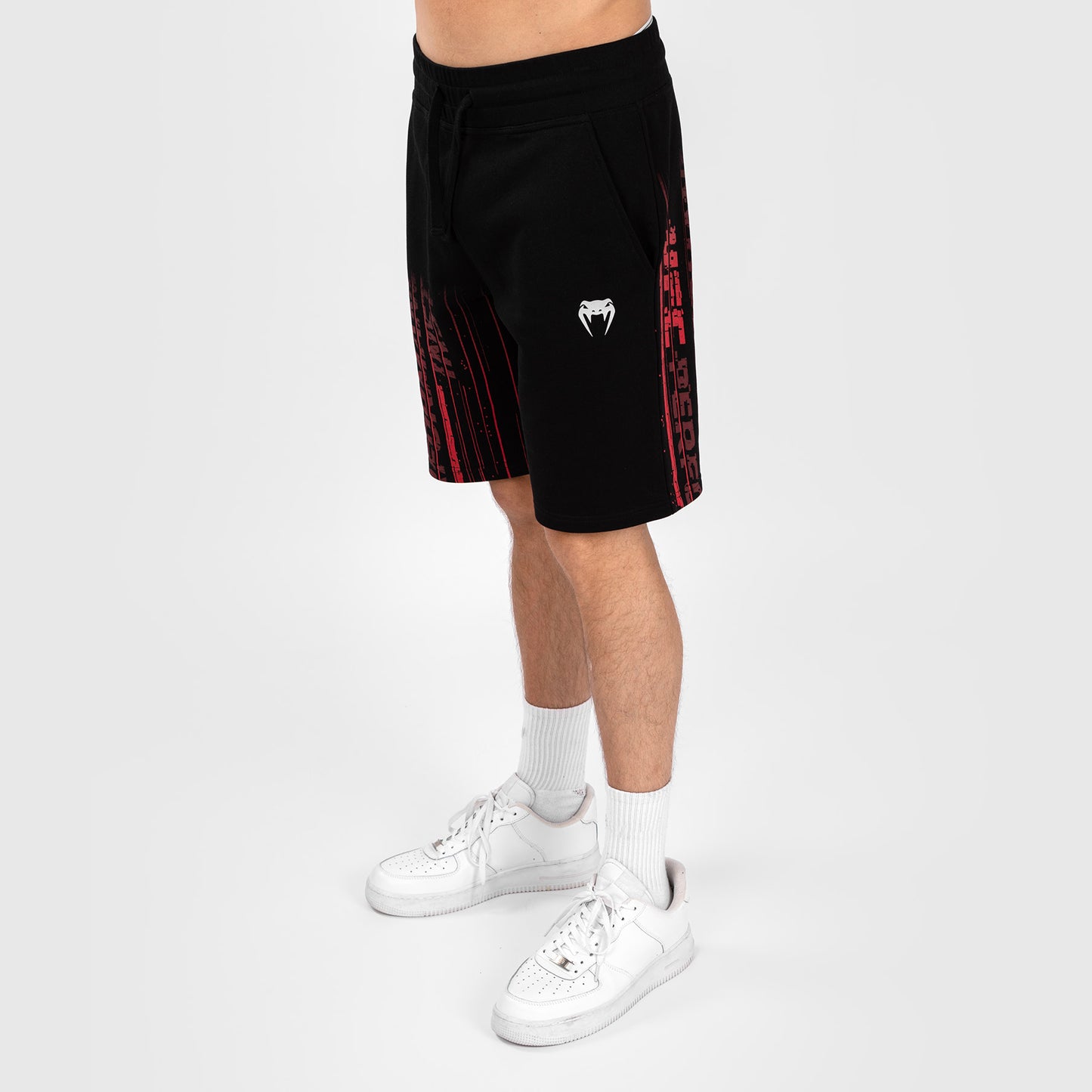 UFC Venum Performance Institute 2.0 Хлопковые шорты для мужчин - черный/красный