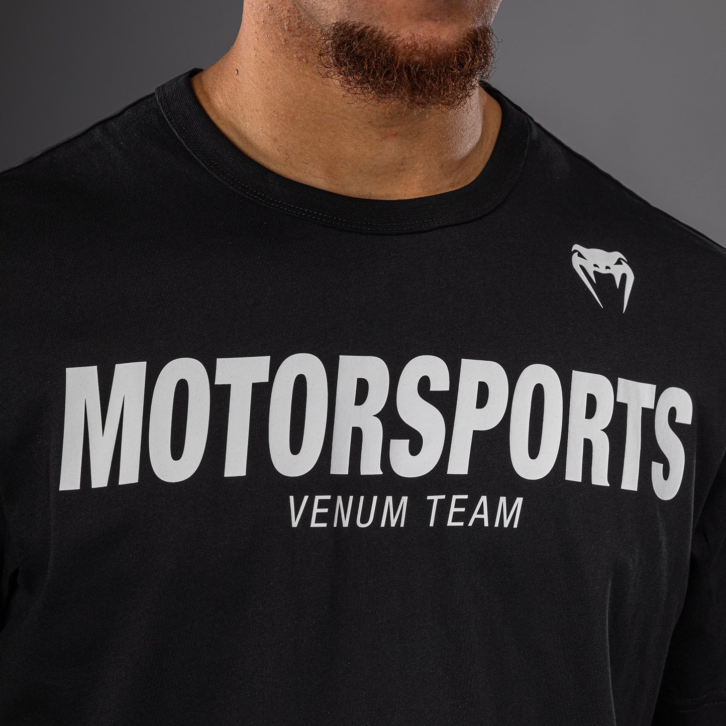 Хлопковая футболка Venum Motorsports VT – Чёрный/Белый