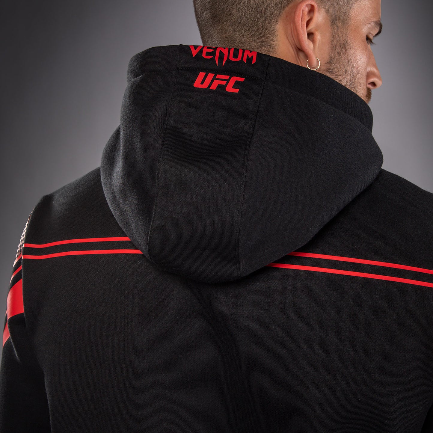 Мужская толстовка с капюшоном Venum UFC Unity by Venum Authentic Fight Week - Чёрный