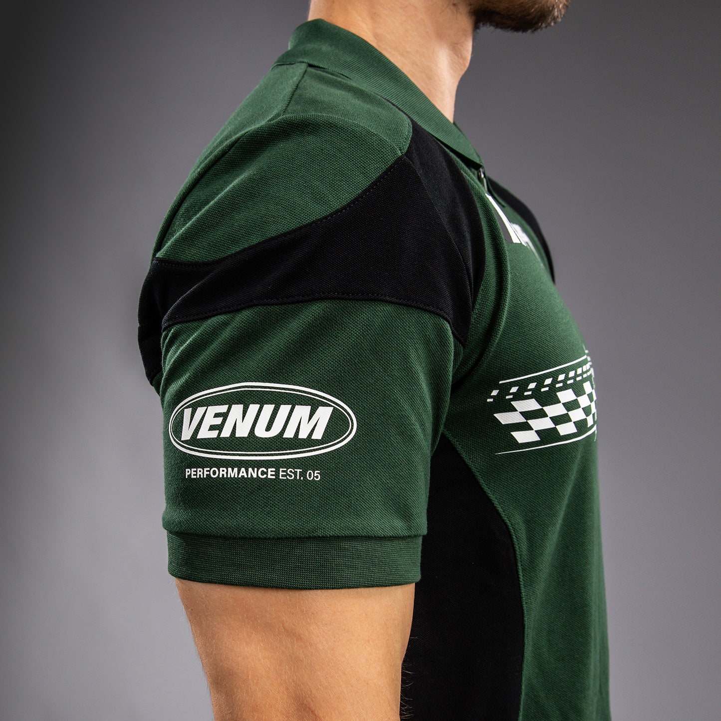 Поло Venum Motorsport Из Хлопка - Глубокий Лес