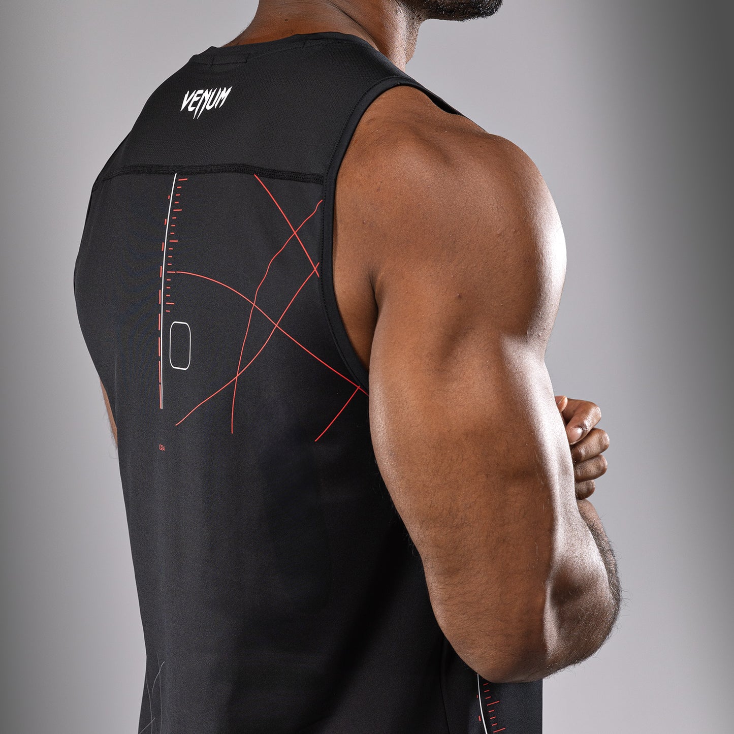 Venum Tactical XT  Мужская майка Dry Tech Tank Top - черный/огненно-красный
