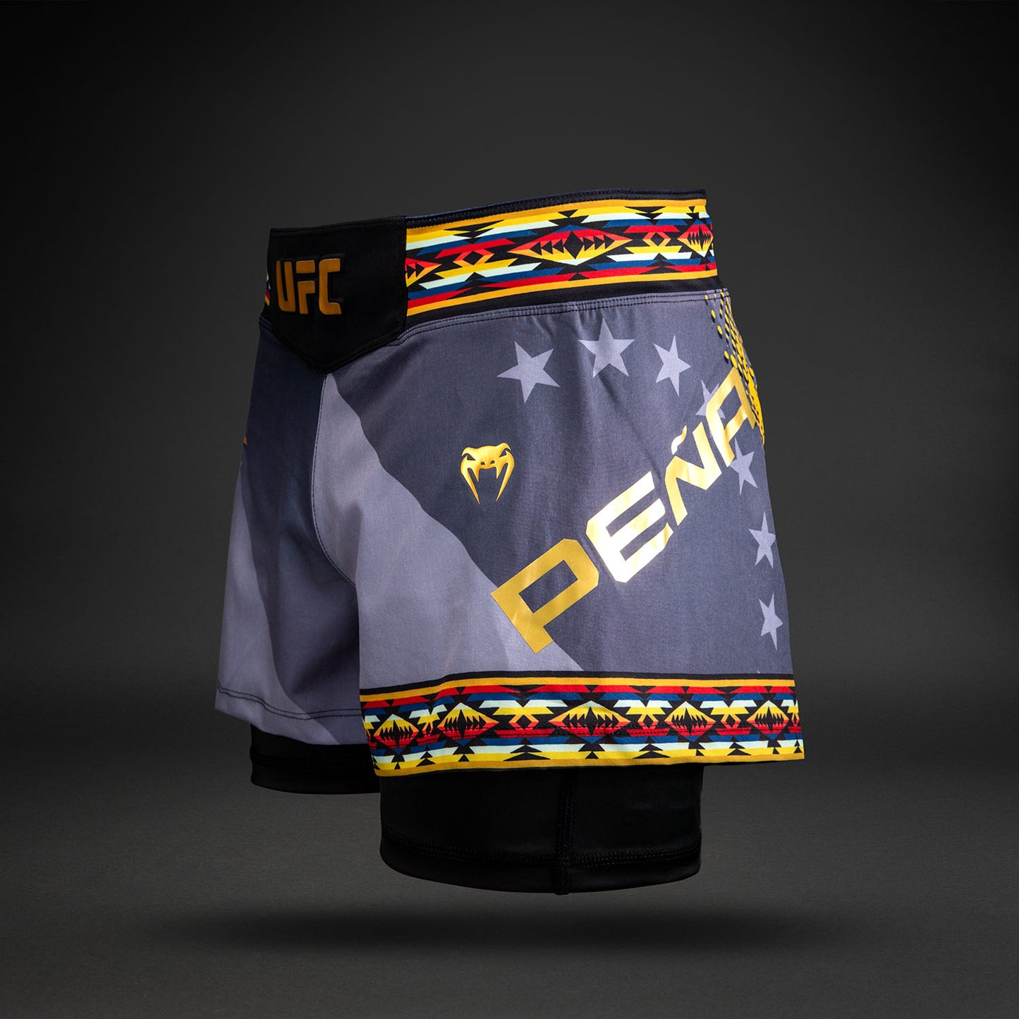 UFC Unrivaled by Venum Julianna Peña Женский короткий Fit Fight Short - Черный