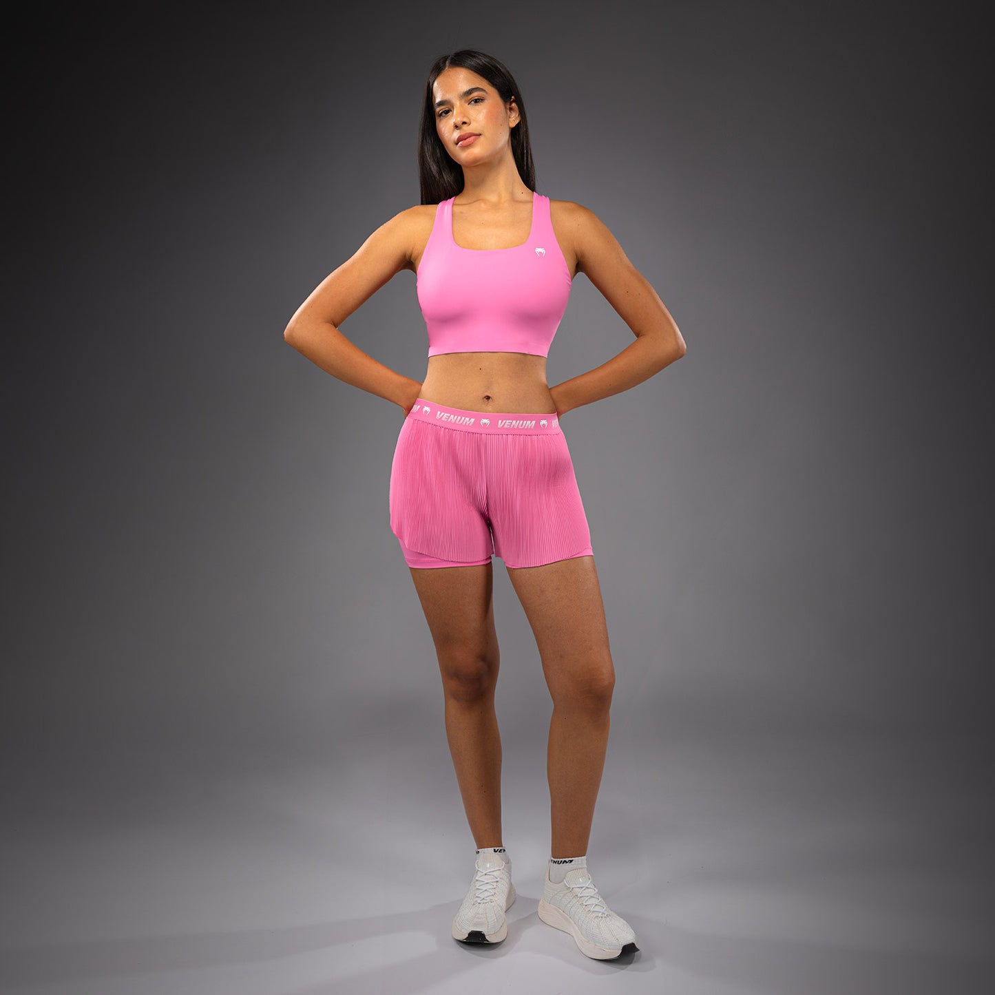 Тренировочные шорты женские Venum Flowfit - Розовый конфетный