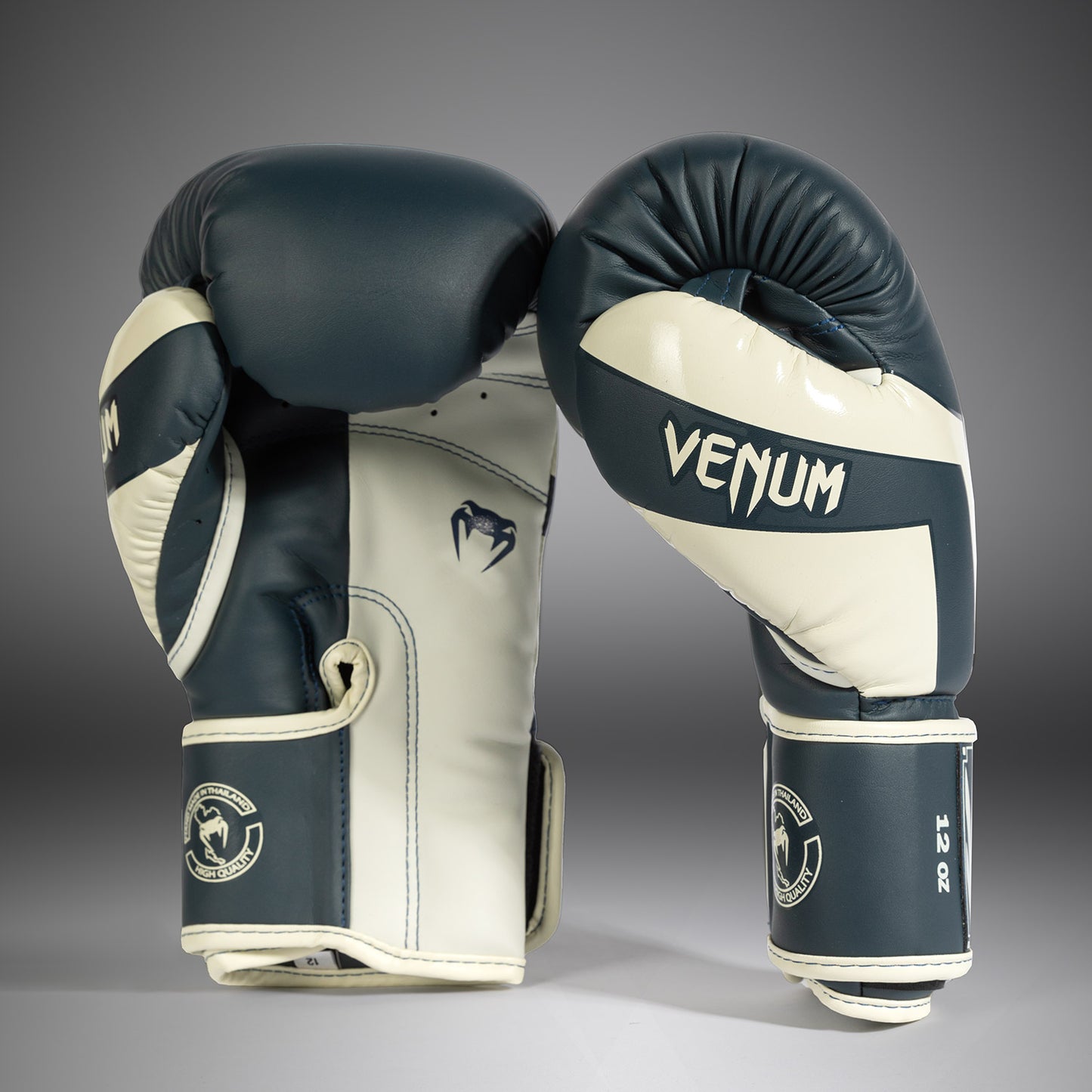 БОКСЕРСКИЕ ПЕРЧАТКИ VENUM ELITE - БЕЛЫЙ/ТЕМНО-СИНИЙ