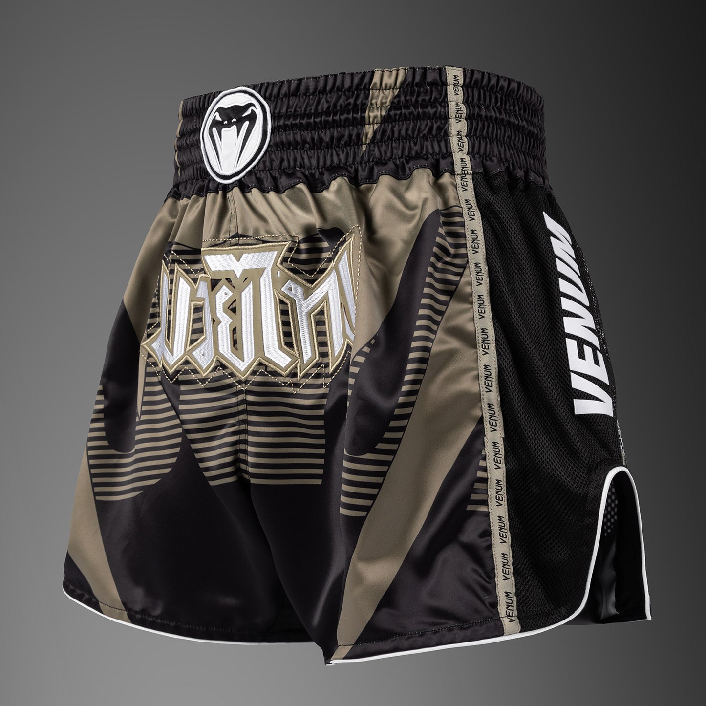 Шорты для муай тай Venum Adrenaline – Чёрный/Песочный