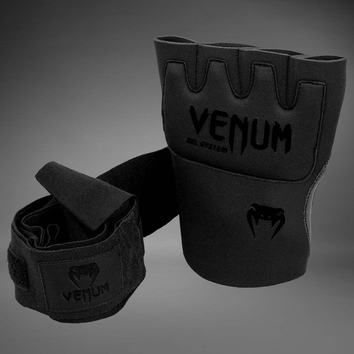 Venum Gel Kontact быстрые обмотки - черный/черный