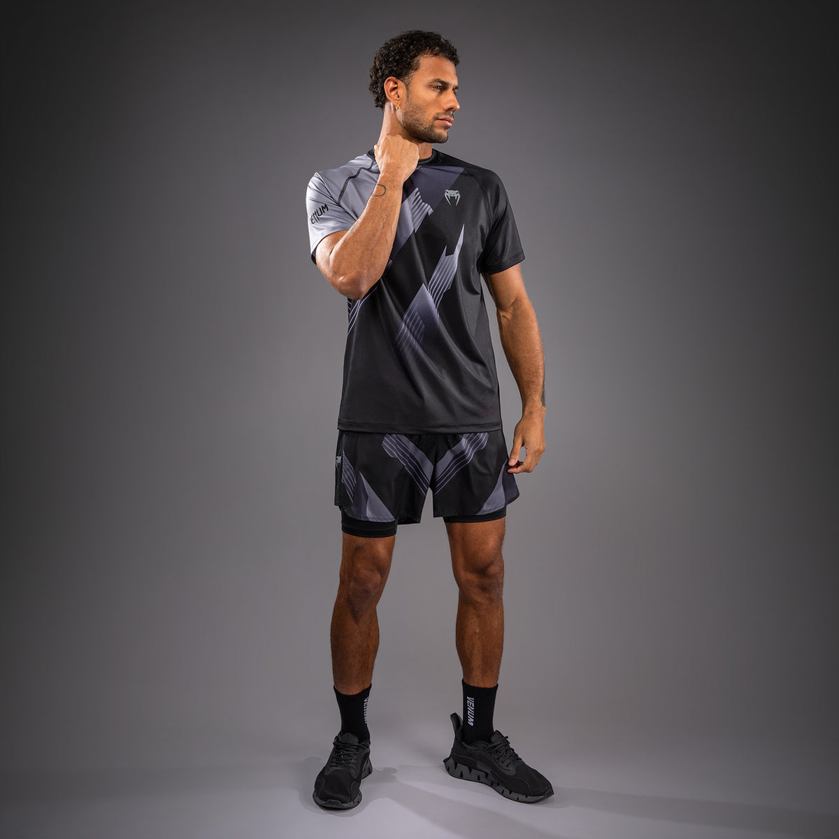 Рашгард Venum No-Gi 6.0 Dry Tech - Чёрный/Серый