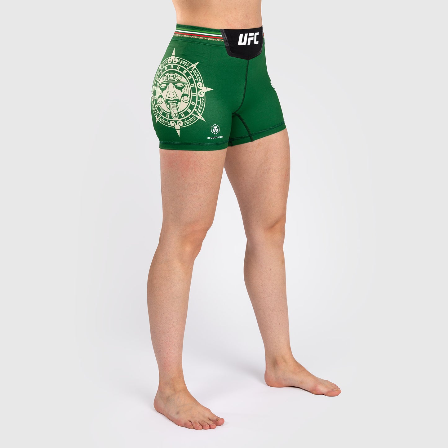 Noche UFC by Venum Authentic Fight Night Женские шорты Vale Tudo, короткий крой, зеленый цвет
