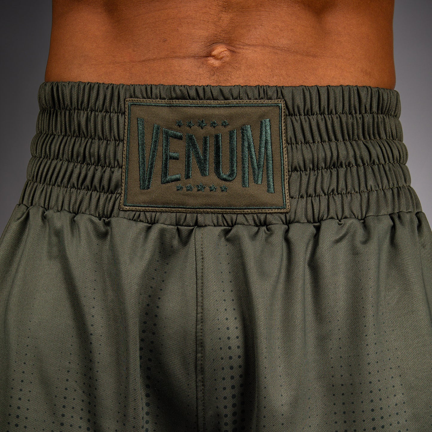Боксерские шорты Venum Stealth – Хаки/Тёмно-зелёный