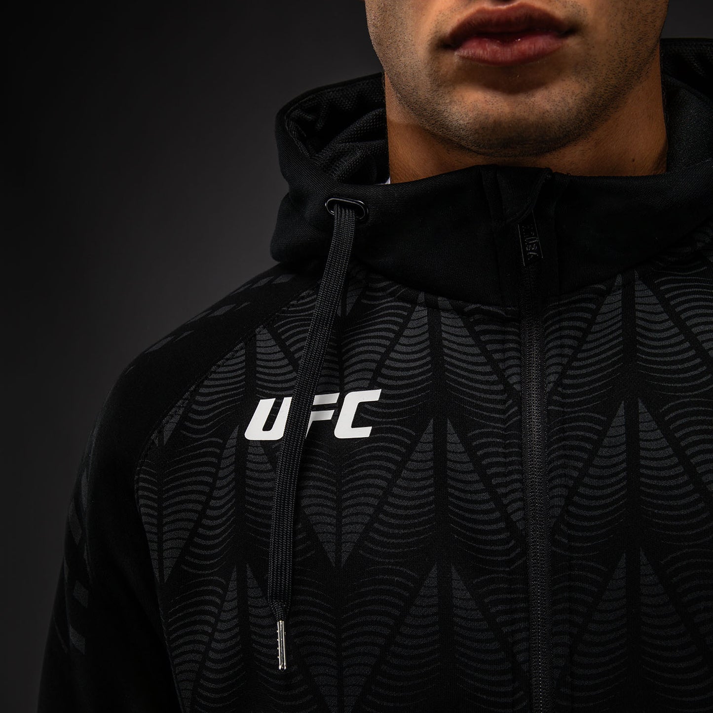 UFC Zenith by Venum Replica Толстовка на молнии Мужская - Чёрный