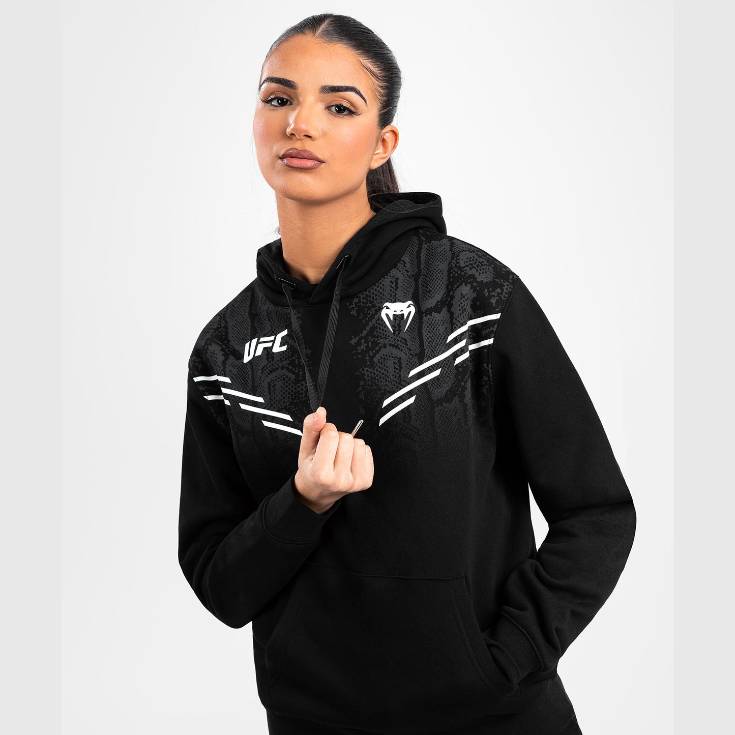 UFC Adrenaline by Venum Replica Женский пуловер с капюшоном - черный