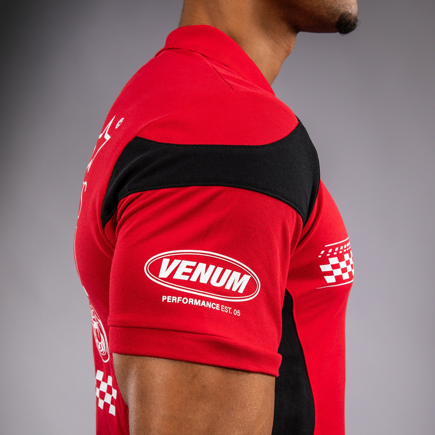 Поло Venum Motorsport Из Хлопка - Гоночный Красный