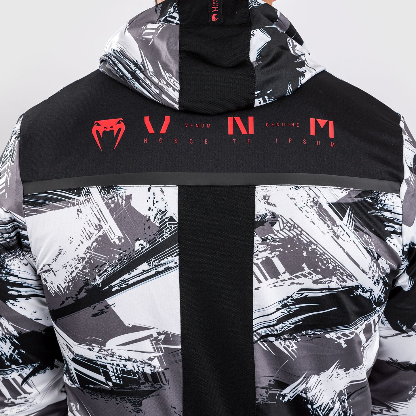 Толстовка Venum Electron 3.0 - серый/красный