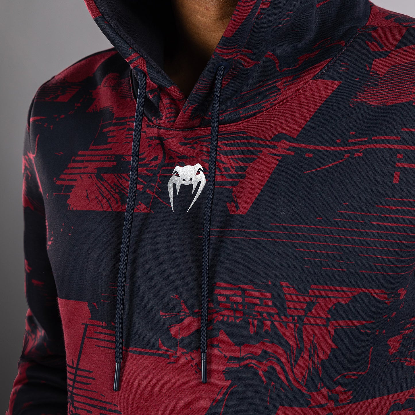 UFC Zenith by Venum Authentic Fight Week Толстовка Мужская - Темно-синий/бордовый/серебристый