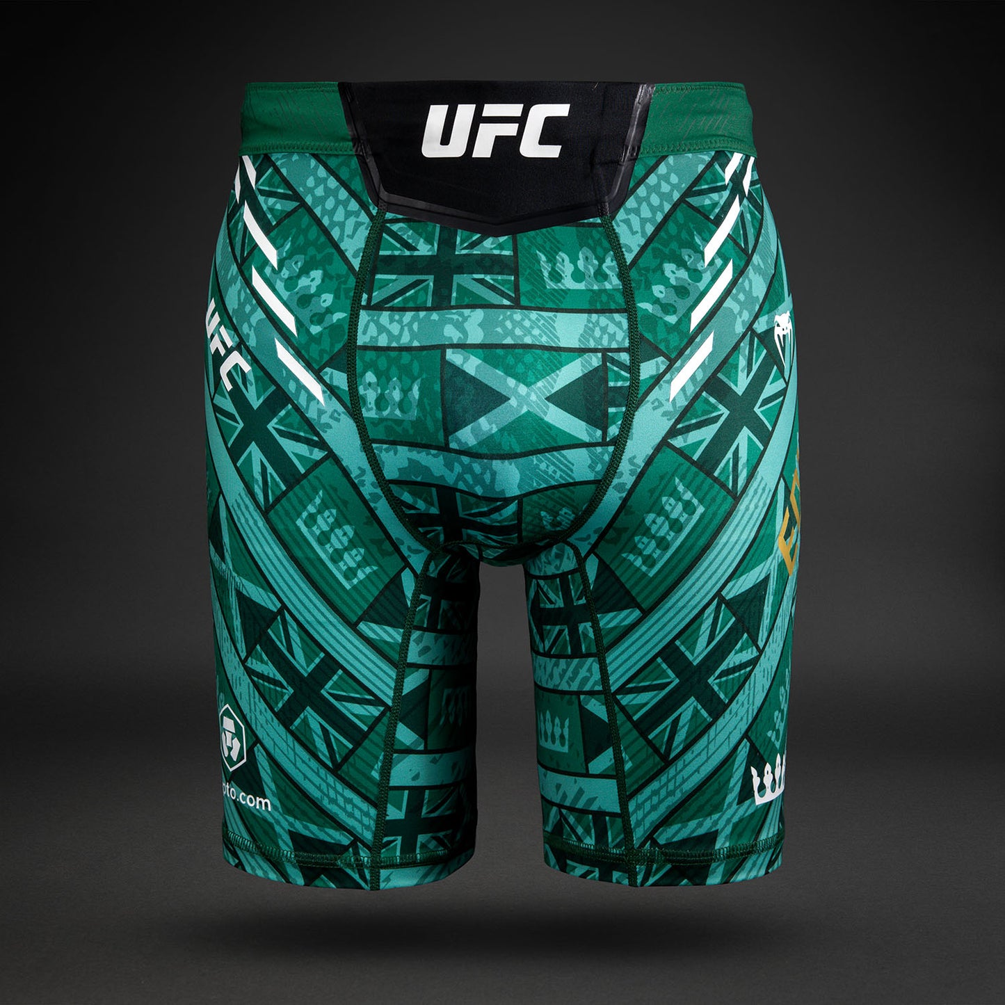 UFC Unrivaled by Venum Леон Эдвардс Унисекс Шорты Vale Tudo - Зеленый