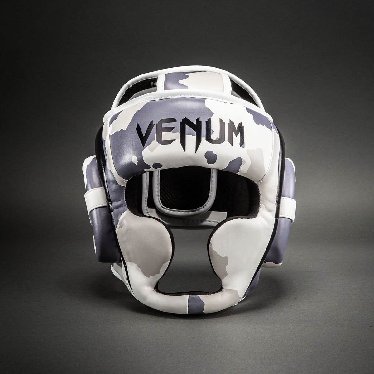 Защитный шлем Venum Elite Camo – Белый/Светло-серый