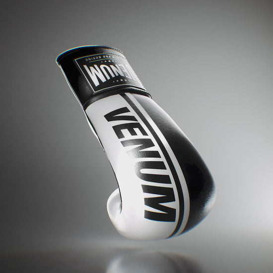 Gants de boxe Venum Shield Pro avec lacets - Noir/Blanc - product-type_Gants de boxe
