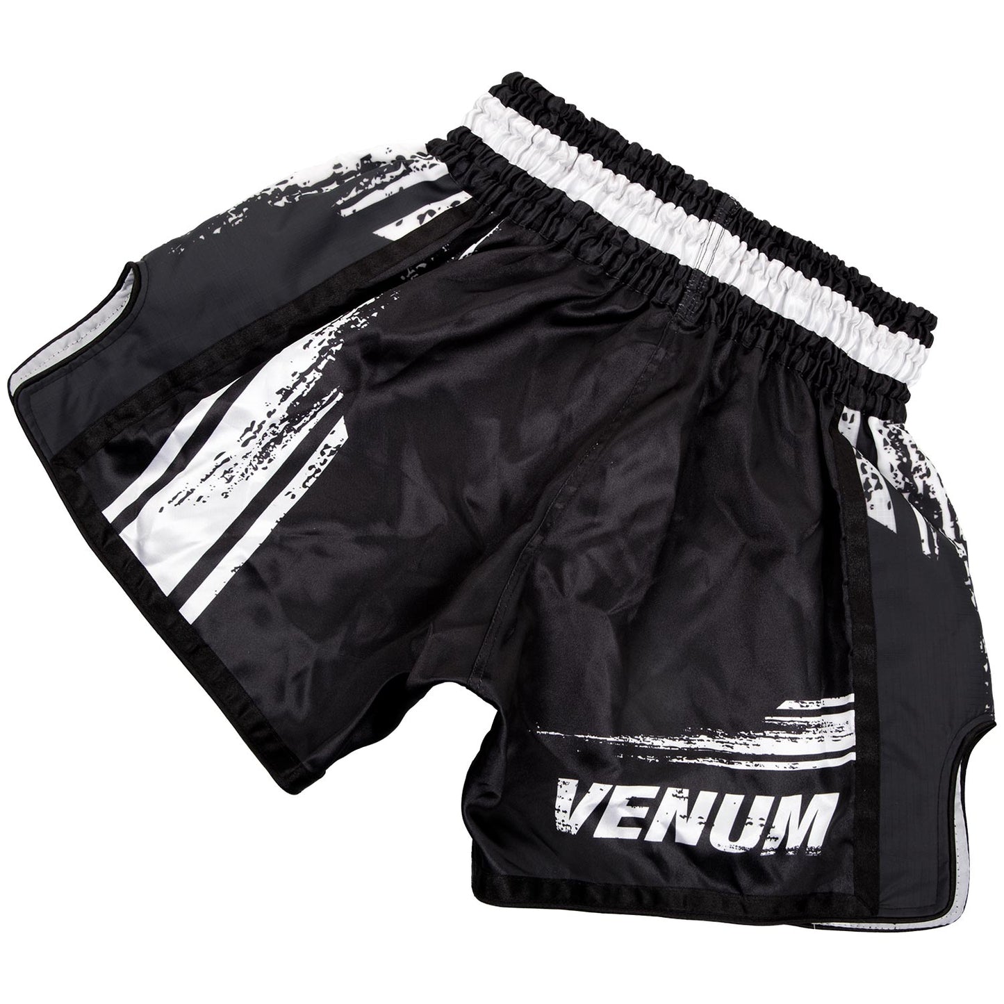 ШОРТЫ ДЛЯ ТАЙСКОГО БОКСА VENUM BANGKOK SPIRIT - ЧЕРНЫЙ