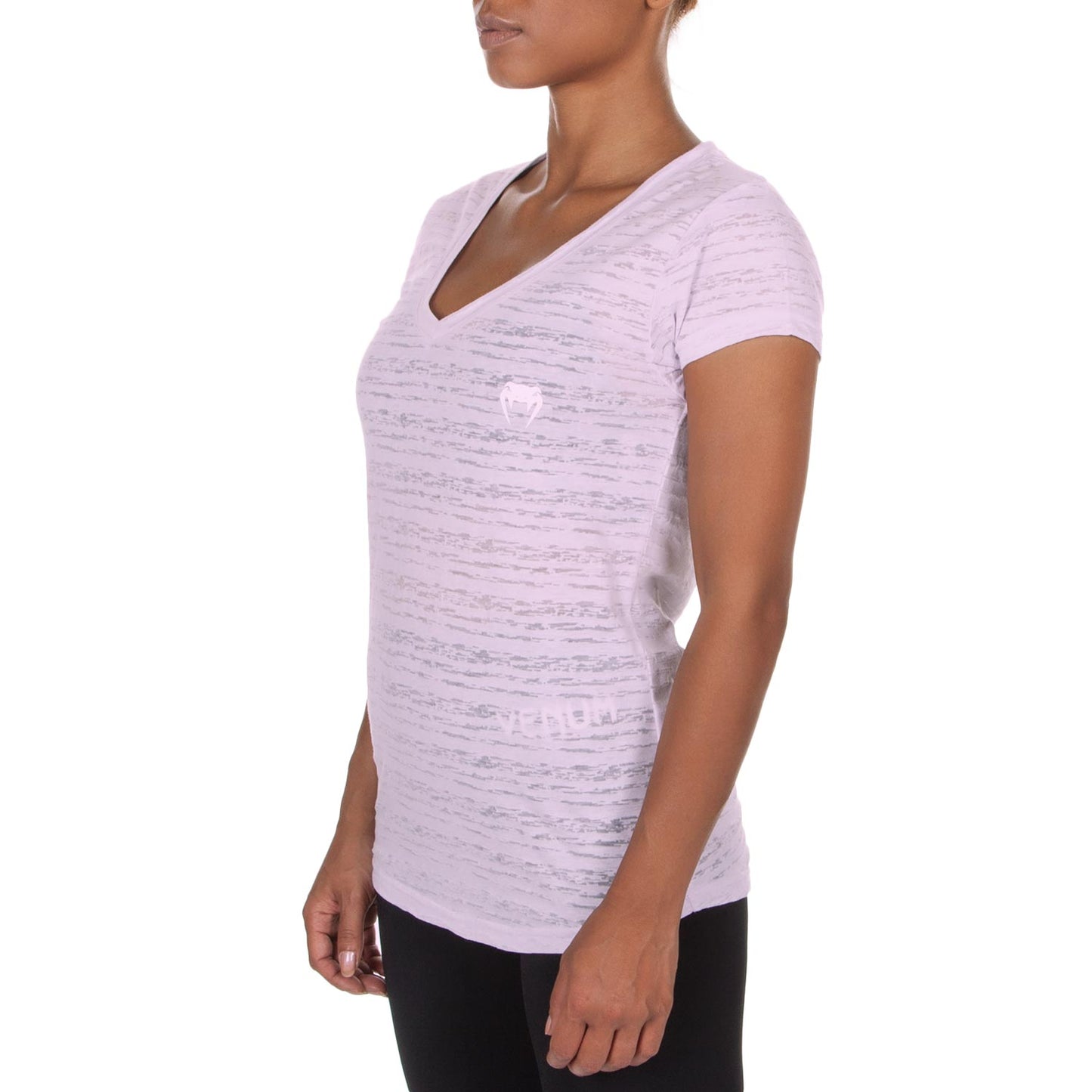 ФУТБОЛКА VENUM ESSENTIAL V NECK - Светло-сиреневый