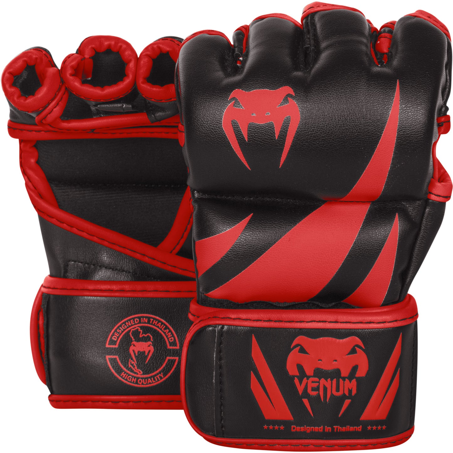 Перчатки MMA Venum Challenger - черный/красный - эксклюзив