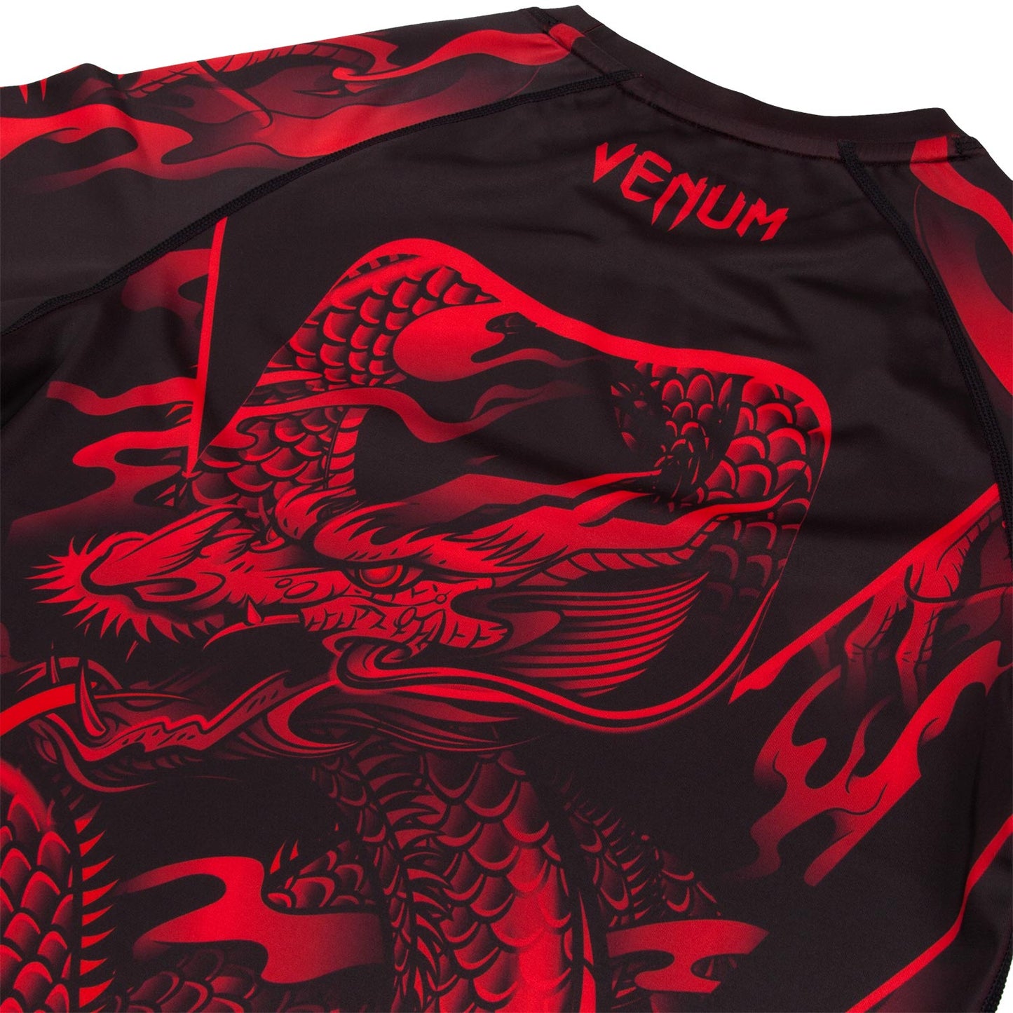 Рашгард Venum Dragon's Flight – Длинный рукав - Черный/Красный