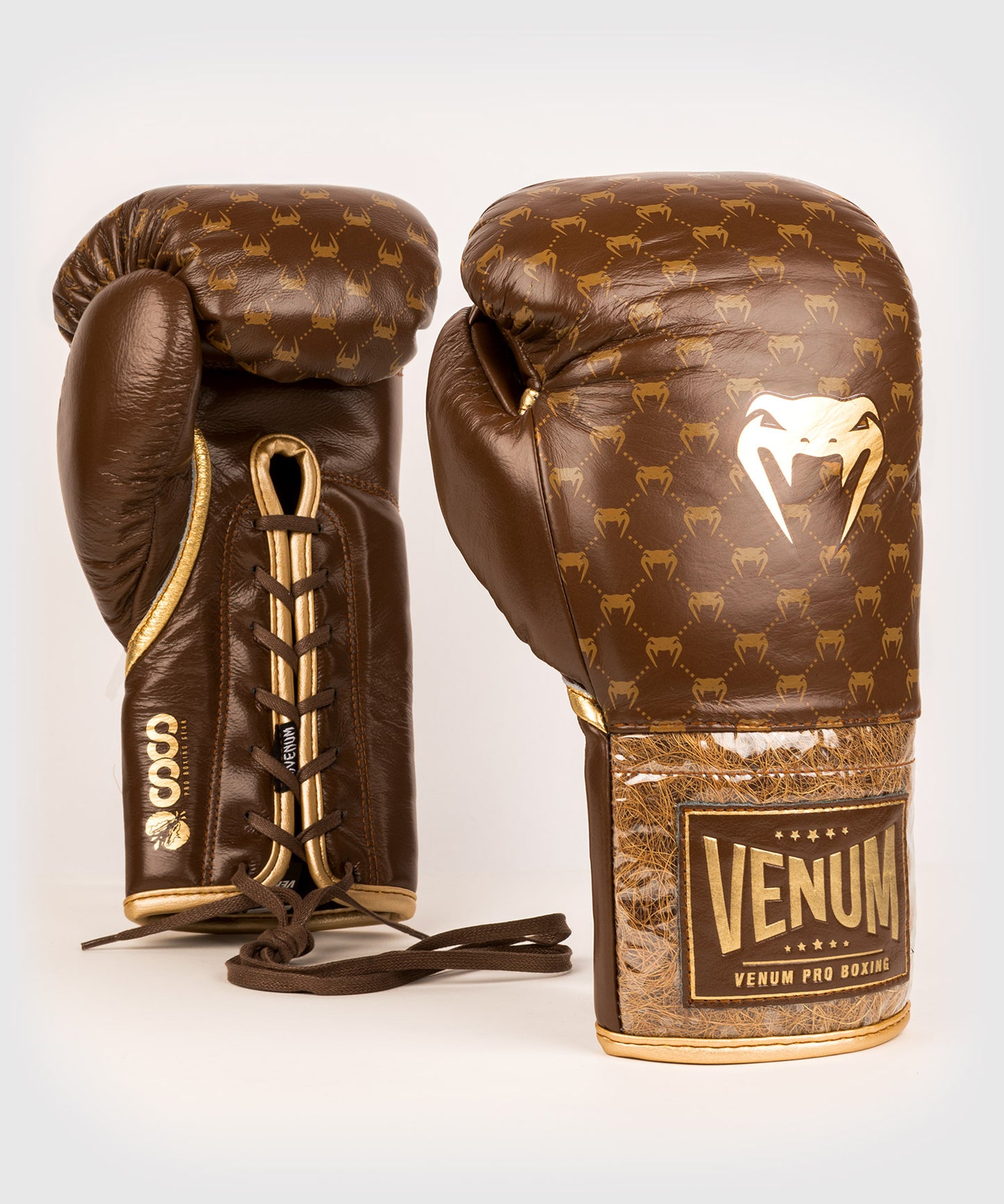 Боксерские перчатки Venum Coco Monogram Pro - коричневый гризли
