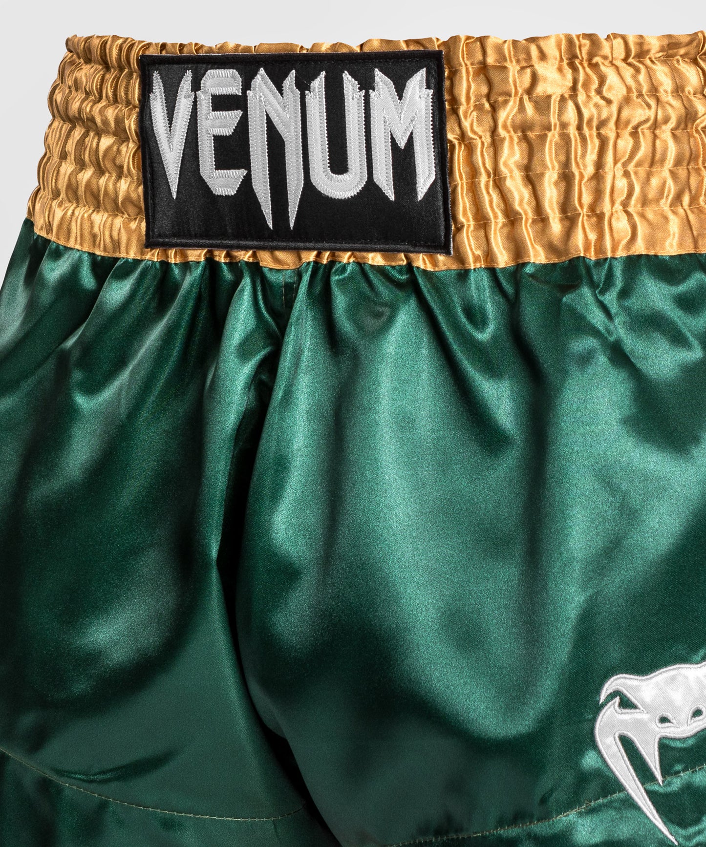 Venum Classic - Шорты Muay Thaï Short - зеленый/золотой/белый