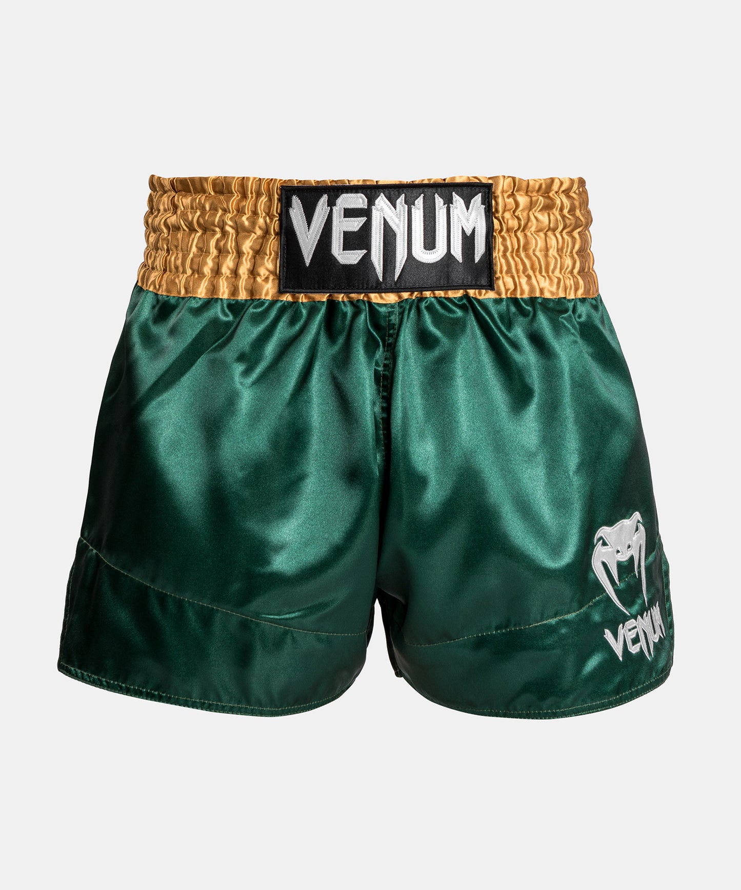 Venum Classic - Шорты Muay Thaï Short - зеленый/золотой/белый