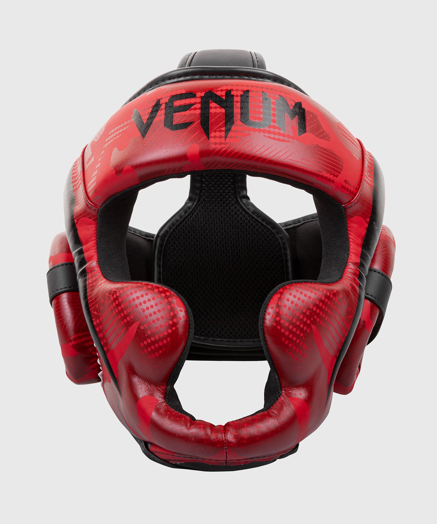 Боксерский шлем Venum Elite - Красный камуфляж