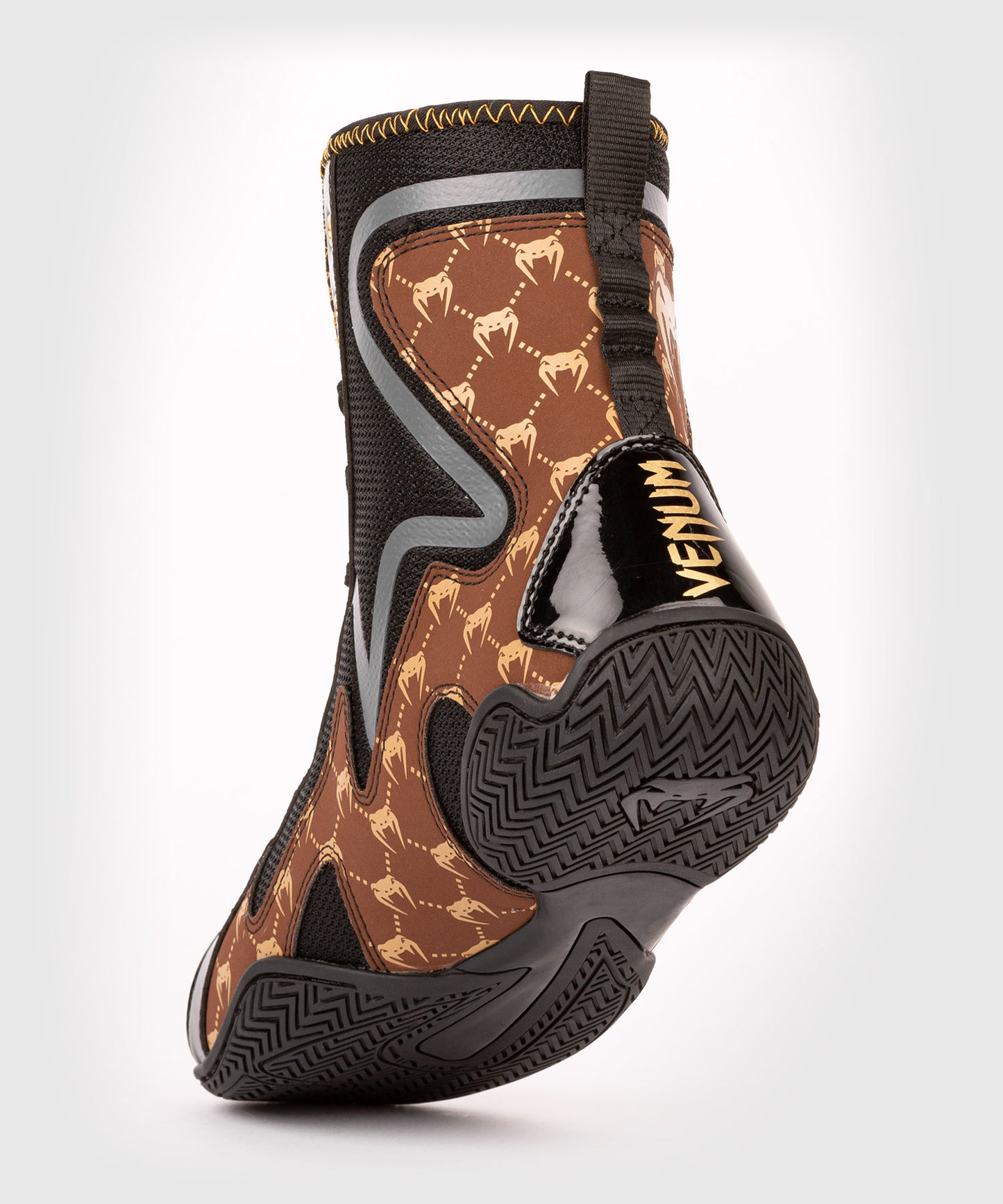 Боксерки Venum Elite Evo Monogram  - черный/коричневый
