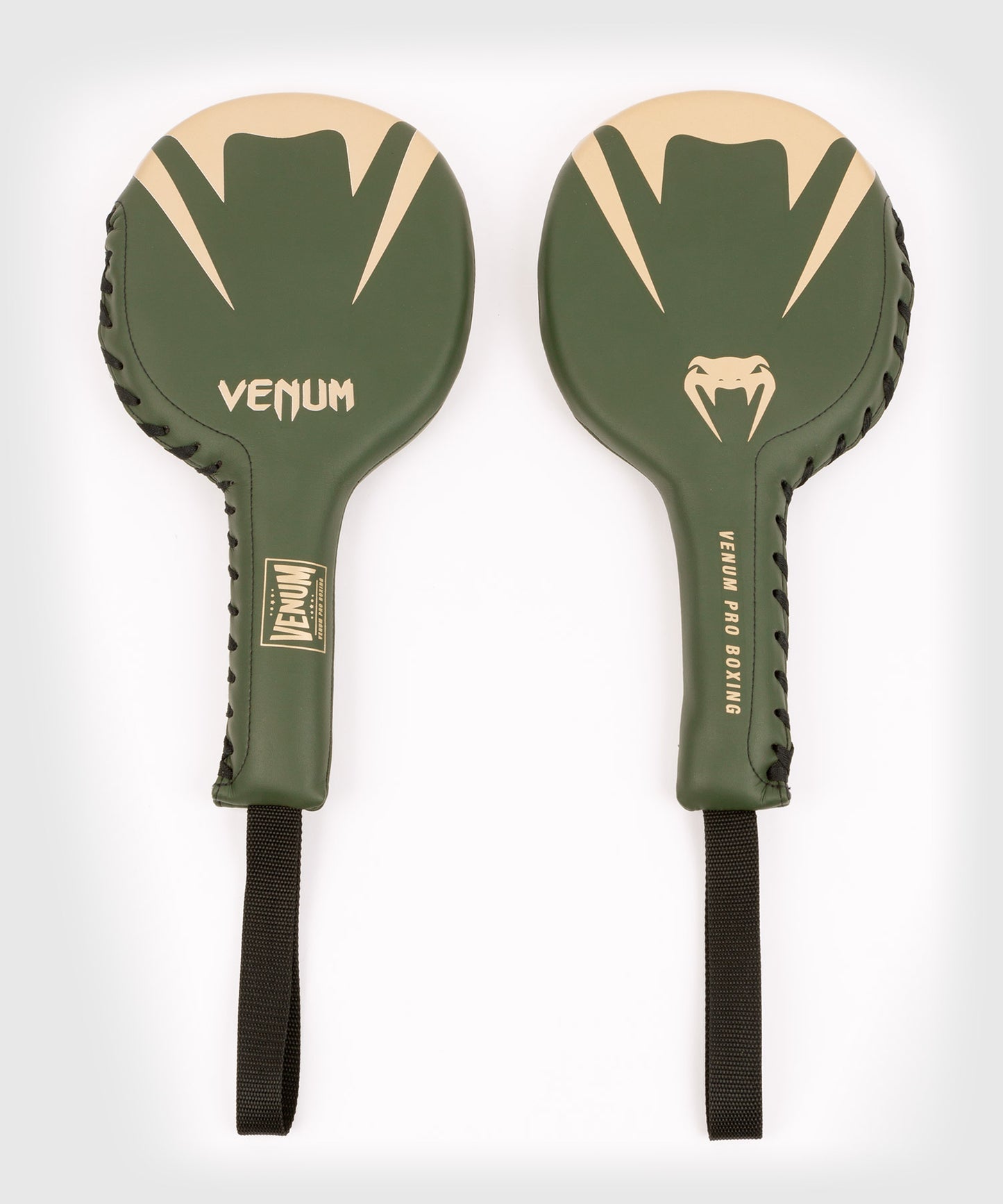 Боксерские ракетки Venum Pro (пара) - хаки/золото