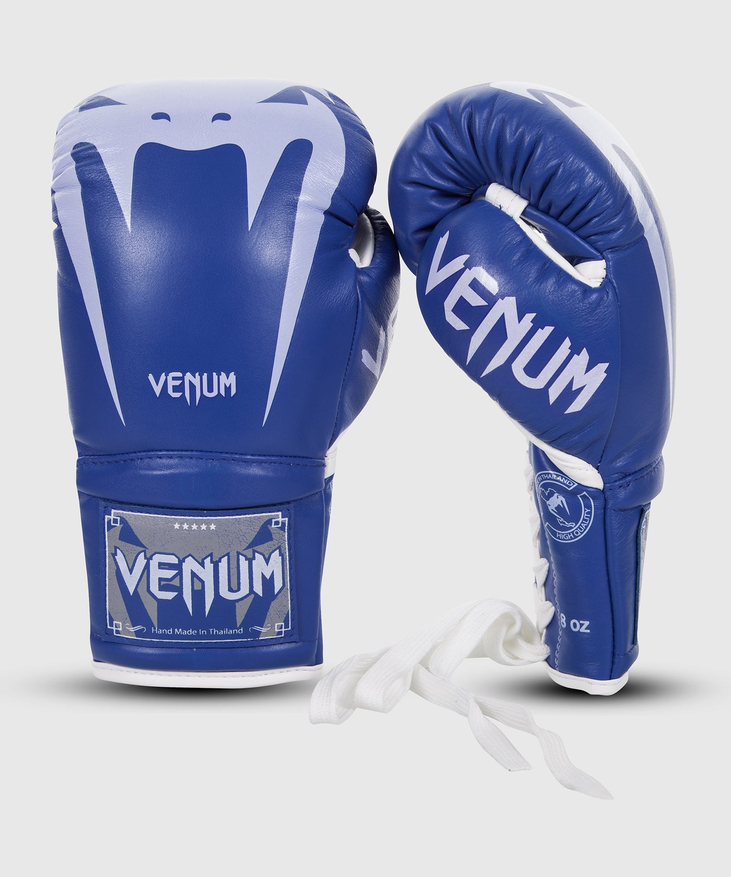 БОКСЕРСКИЕ ПЕРЧАТКИ VENUM GIANT 3.0 – КОЖА НАППА – СО ШНУРОВКОЙ - Синий