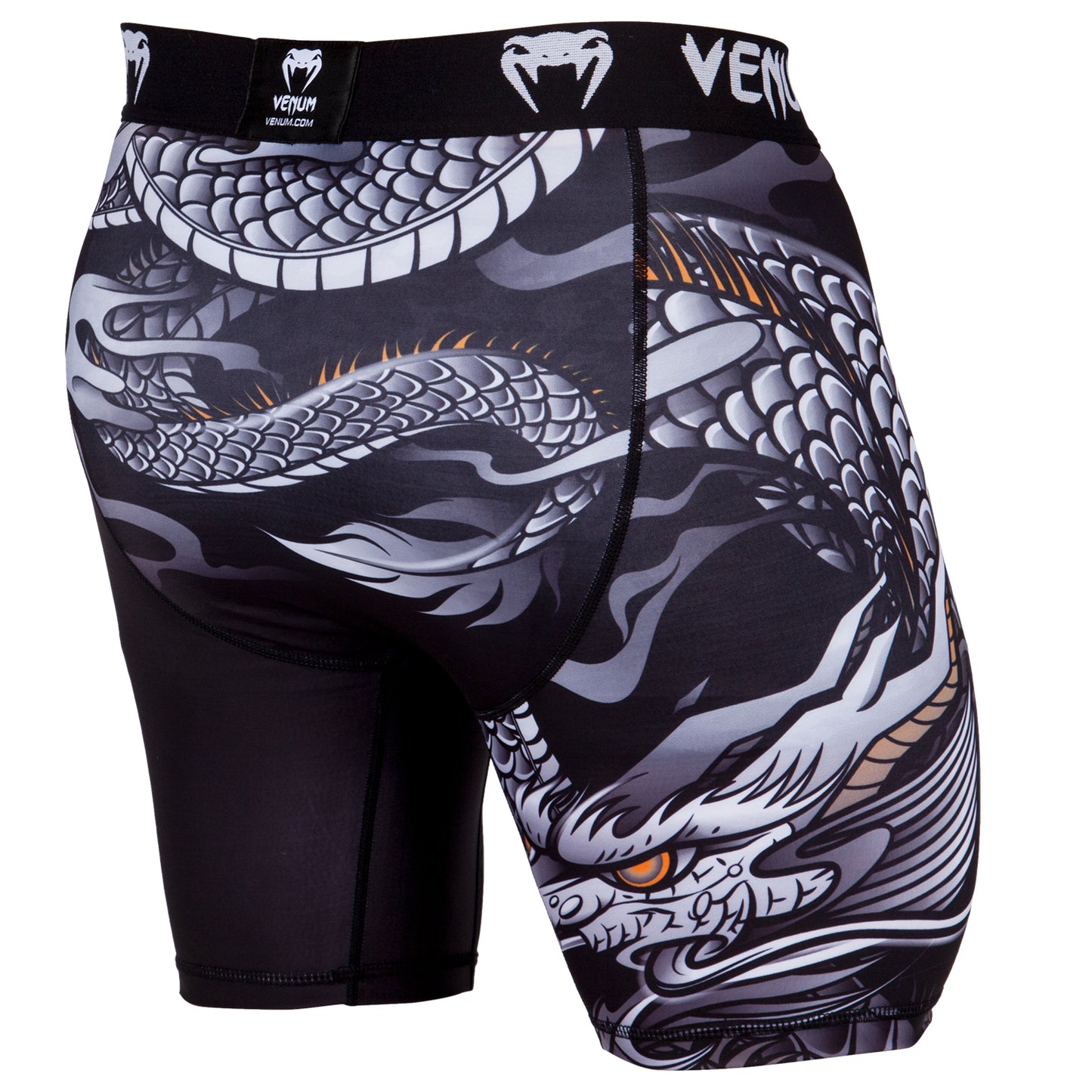Компрессионные шорты Venum Dragon's Flight - Черный/Белый