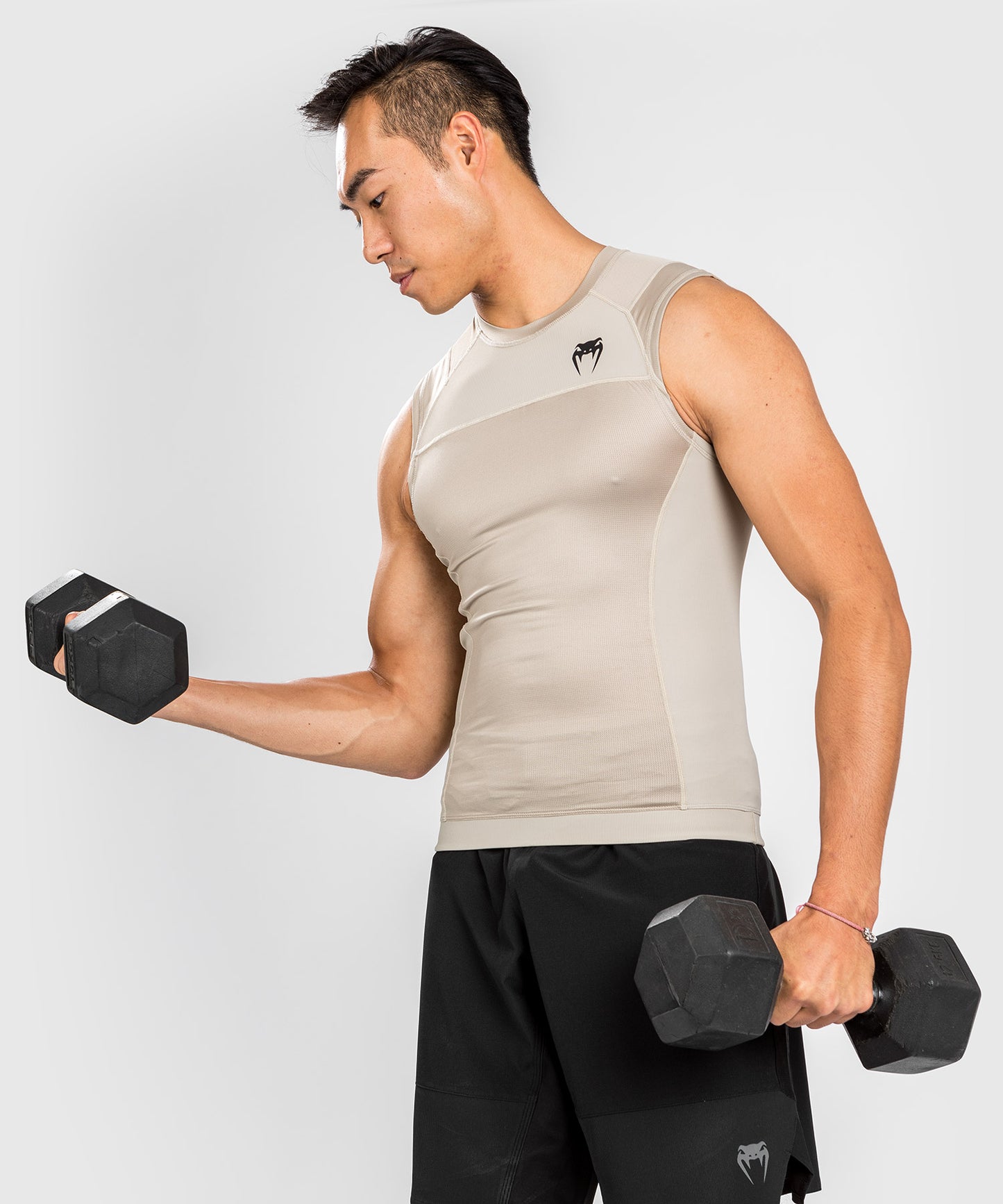 Рашгард Venum G-Fit Air без рукавов - песочный