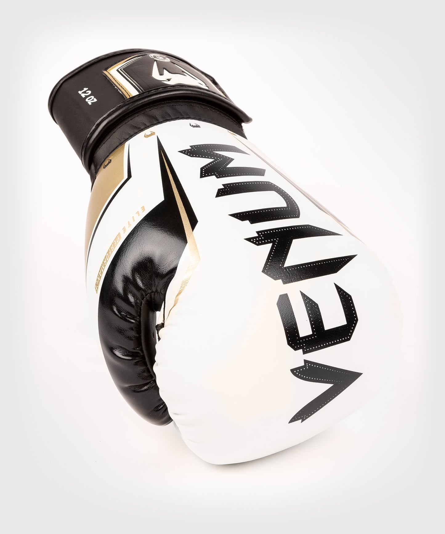 Боксерские перчатки Venum Elite Evo - белый/золотой