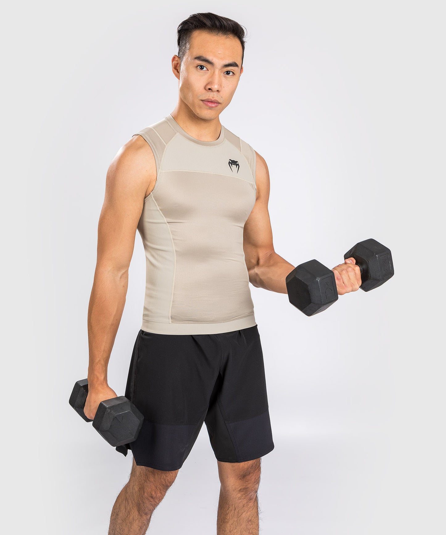 Рашгард Venum G-Fit Air без рукавов - песочный