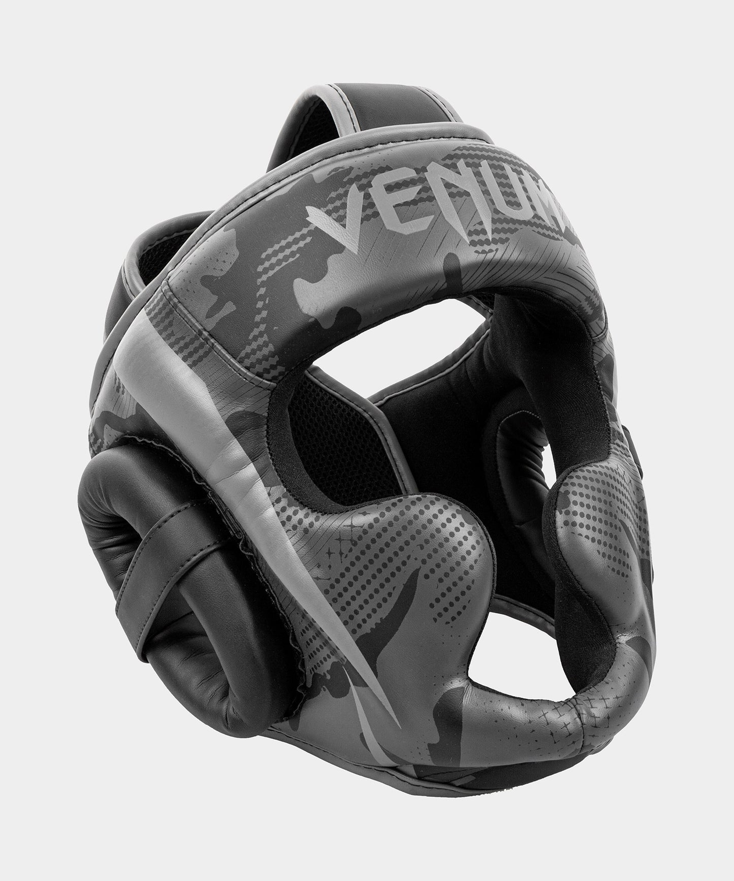 Боксерский шлем Venum Elite - Черный/Темный камуфляж