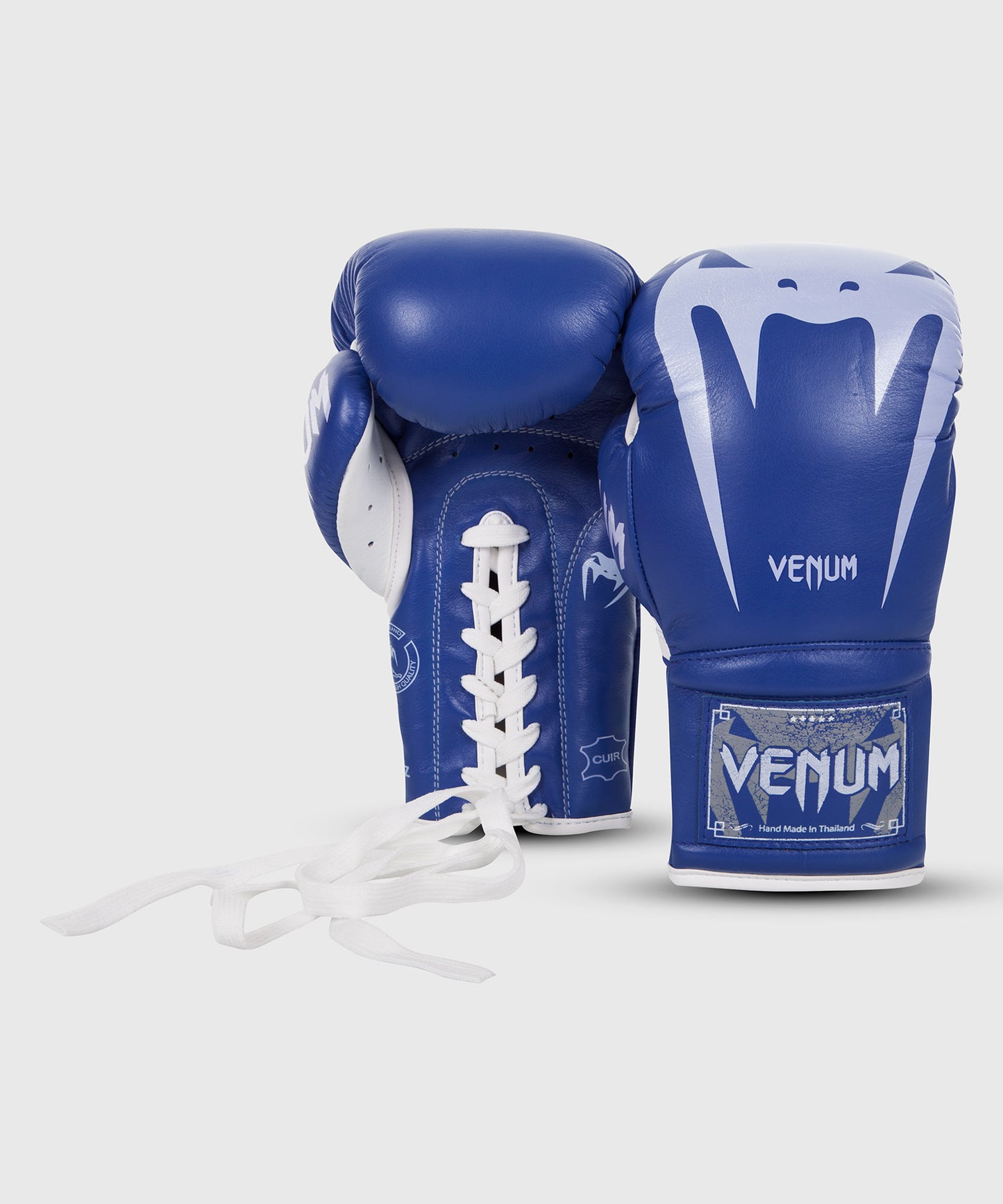 БОКСЕРСКИЕ ПЕРЧАТКИ VENUM GIANT 3.0 – КОЖА НАППА – СО ШНУРОВКОЙ - Синий