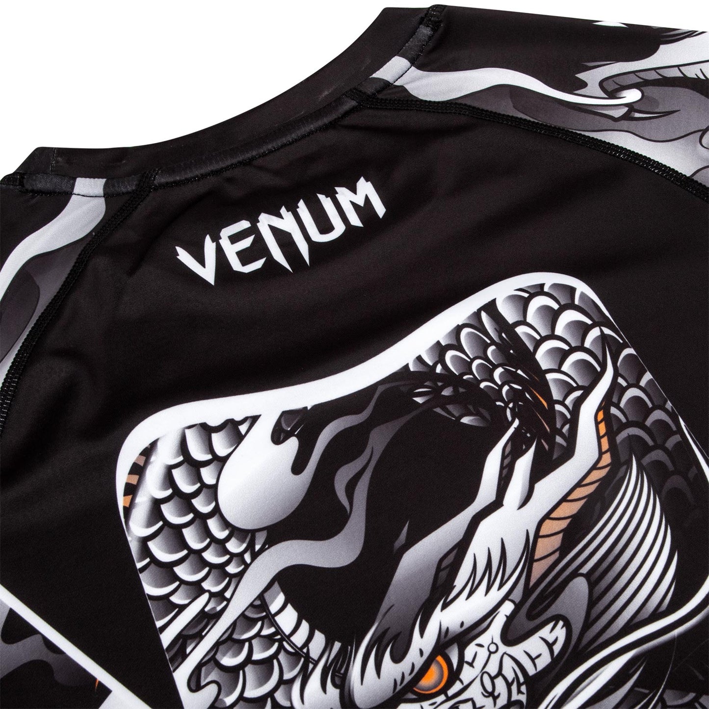 Рашгард Venum Dragon's Flight – Короткий рукав - Черный/Белый